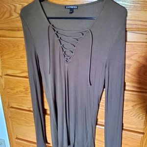 EUC Express Lace Up long sleeve.